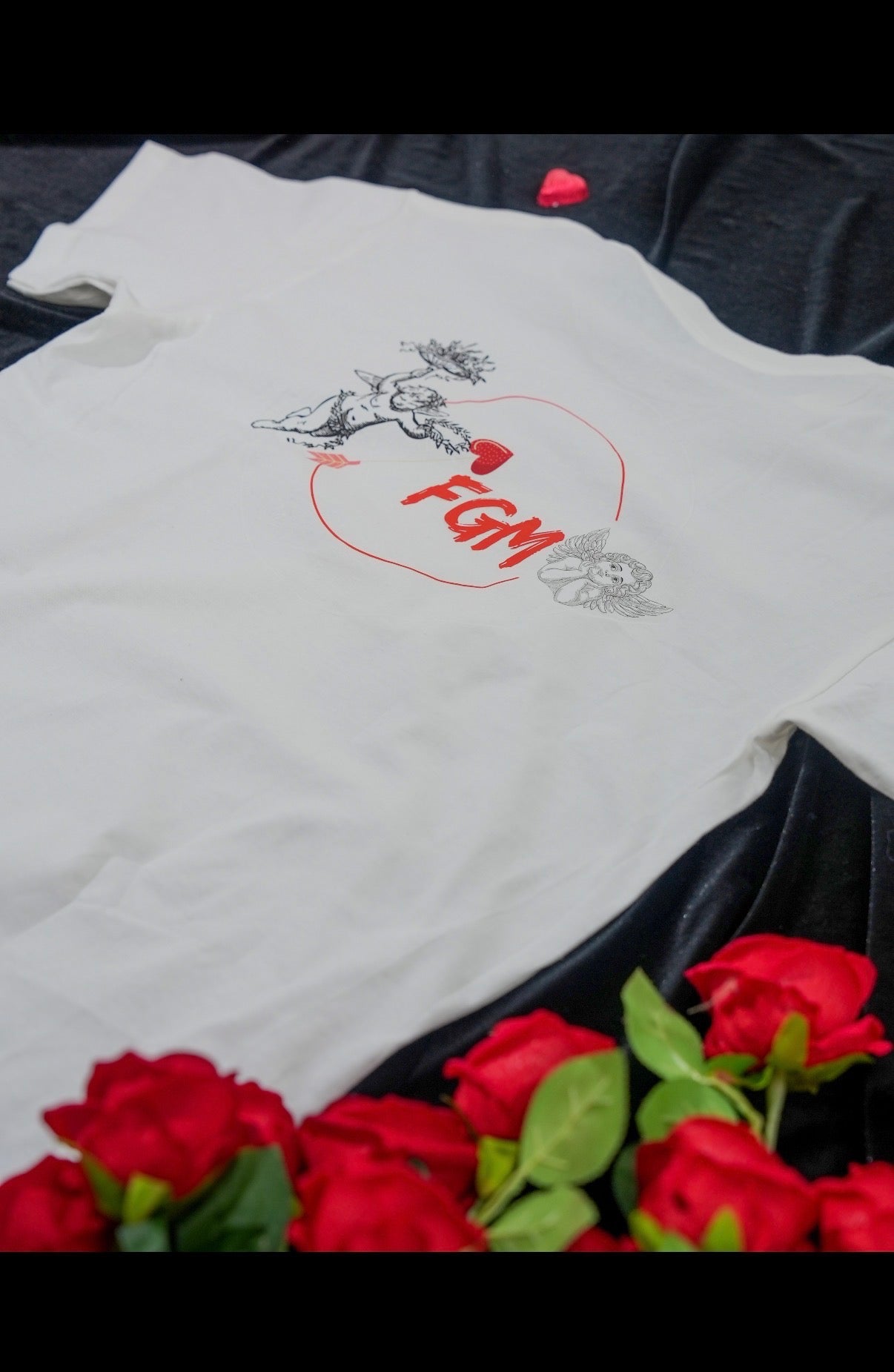 White V-Day tees